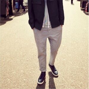 ZARA Boy’s Casual Cargo Pants in Stone